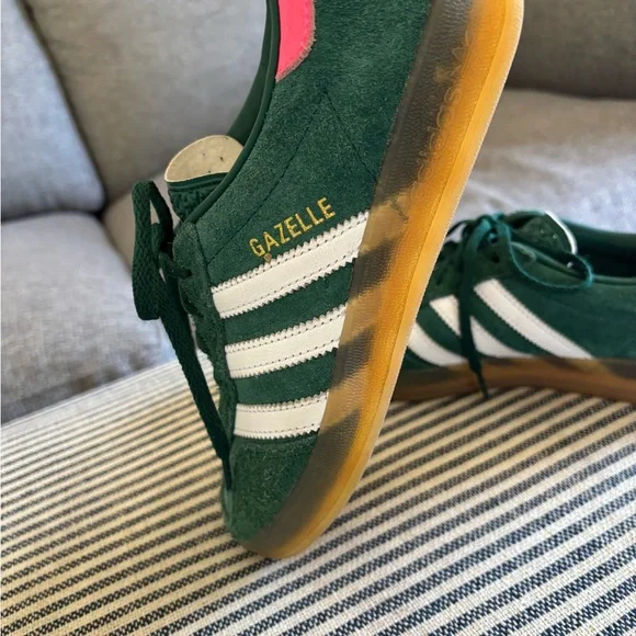 Adidas Gazelle Collegiate Green and Pink - Picture 4 of 9
